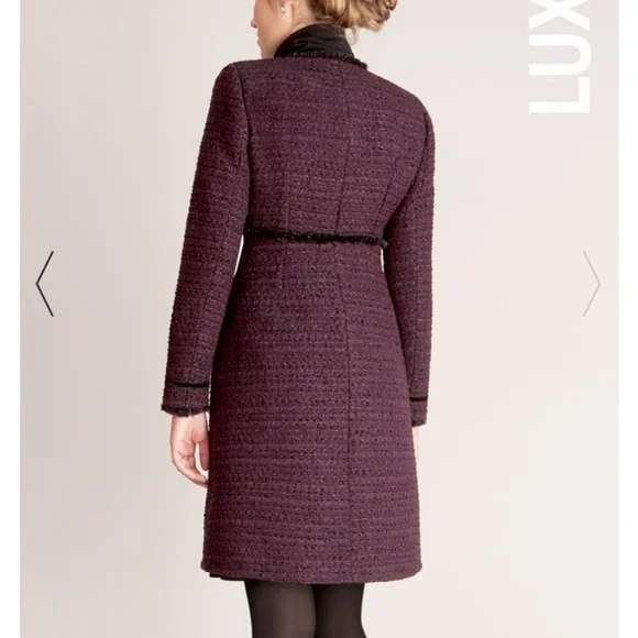 Seraphine Marina Sparkle Tweed Coat - ASO Kate Middleton Size 6 - Picture 4 of 8